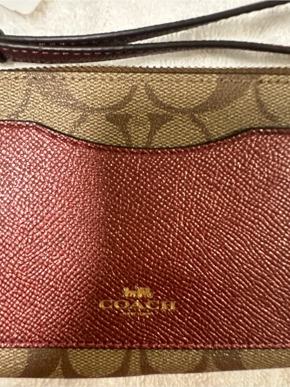 Coach wristlet signature